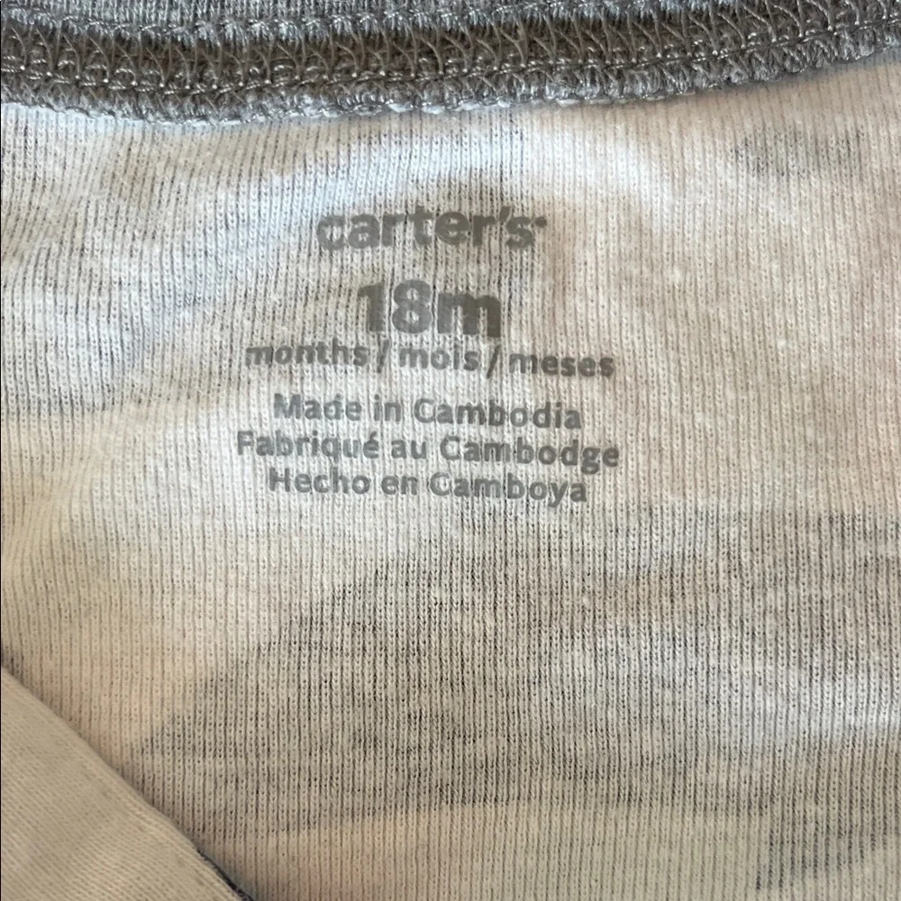 Carter's Blue Whale Print Bodysuit EUC